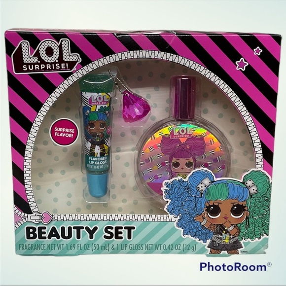 LOL Surprise Beauty Set Bubble Gum Fragrance/Surprise Flavour Glitter Gloss - Picture 2 of 14